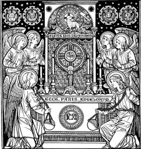 adoration of the Blessed Sacrament exposed